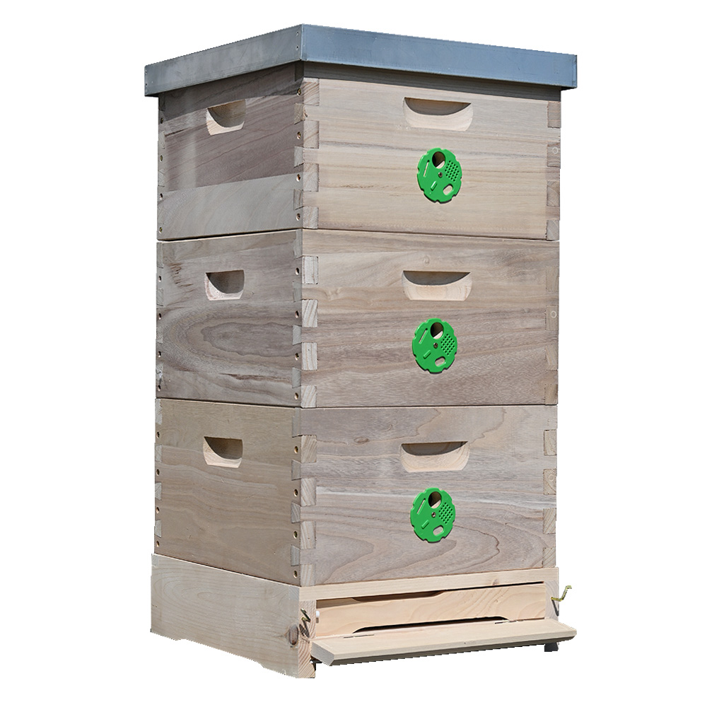 Úl 39x24 Schienen, celodřevěná sestava, paulovnie, nerezové kolejnice