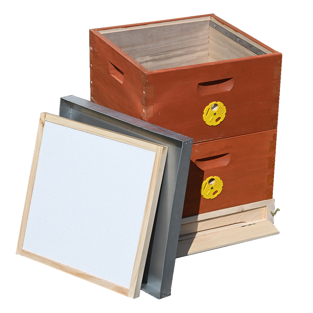 Celodřevěný úl 39x24 Schienen, dva nástavky, lehká konstrukce