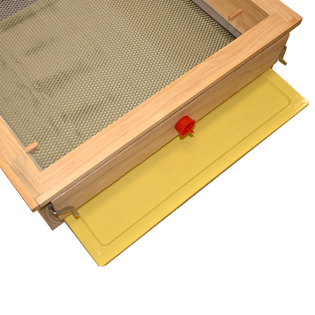 Celozasíťované varroa dno - Komplet s výsuvnou nerez mřížkou - 3 cm, Varroa - celozasíťované dno pro včelí nástavkový úl rámkové míry x cm ( cm sestava), včelařské potřeby, včelařství
