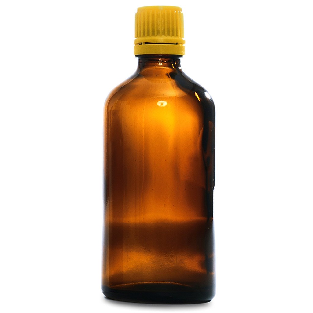 Hnědá skleněná lahvička 100 ml s kapátkem, včelařské potřeby, včelařství