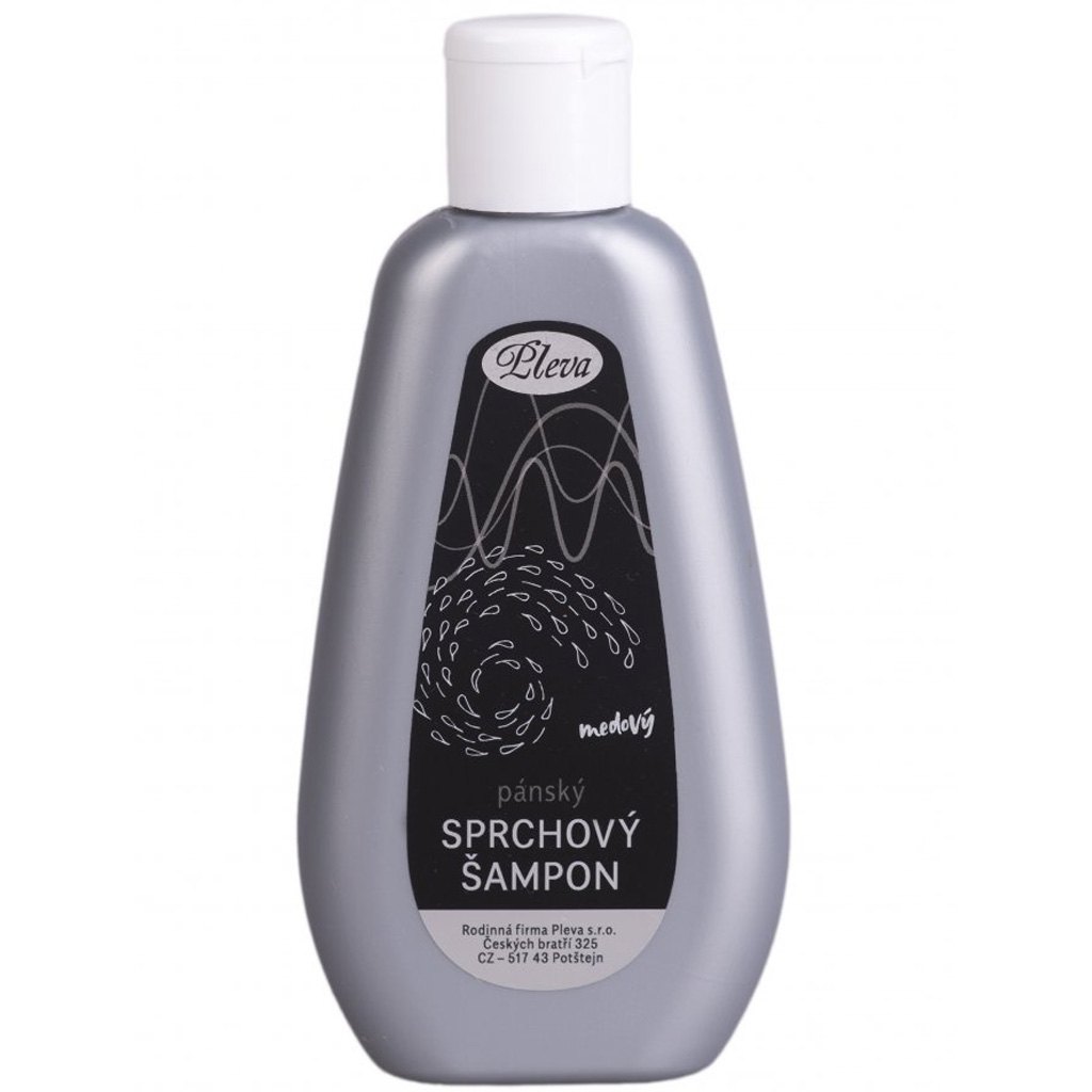 pánský sprchový šampon, sprchování, medová péče, pánská kosmetika, Pleva