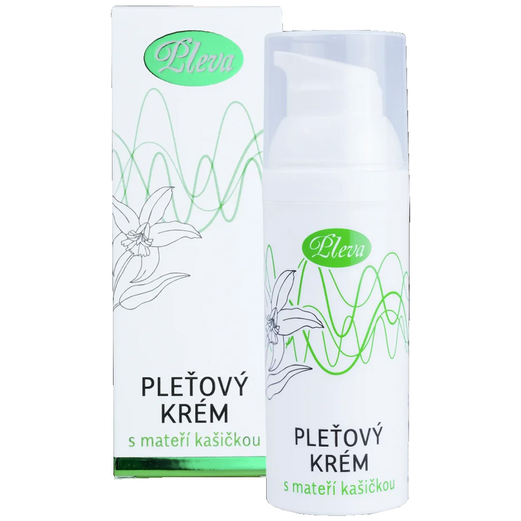 pleťový krém s mateří kašičkou 50 g, péče o pleť, mateří kašička, výživa pokožky, Pleva
