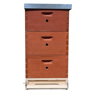 Cinkované spojení úlu 39x24, nabarvené nástavky, Schienen