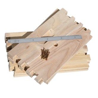 Boční stěna nástavku schienen, pavlovnie, lehký celodřevěný úl