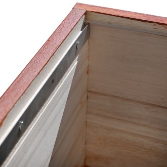 Boční nerezová lišta Schienen, nabarvený nástavek 39 x 24, včelařské potřeby