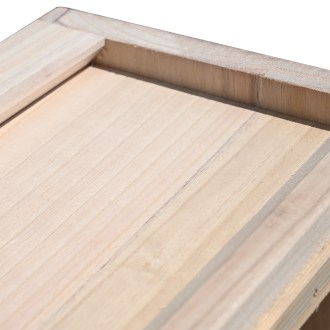 Horní hrana nástavku Liebig, přesné opracování, celodřevěný úl 39 x 24