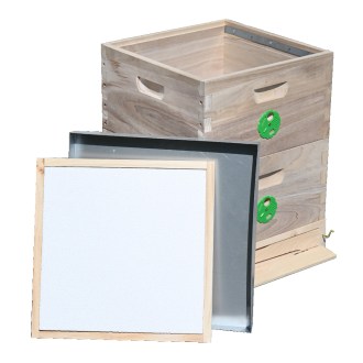 Úl 39x24 Schienen, dva nástavky, lehká celodřevěná sestava
