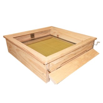 Celozasíťované varroa dno - Komplet s výsuvnou nerez mřížkou - 3 cm, Varroa - celozasíťované dno pro včelí nástavkový úl rámkové míry x cm ( cm sestava), včelařské potřeby, včelařství
