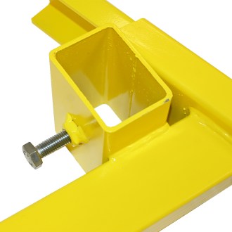 Pozinkovaný žlutý stojan pod úly 23,5 - 56,5 cm - 1 ks, Pozinkovaný stojan pod úly barvený - žlutý Ke kompletnímu, včelařské potřeby, včelařství