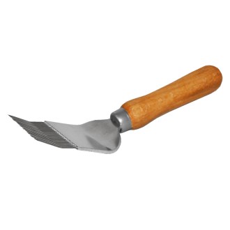 Vidlička k odvíčkování - dřevěné madlo - 19 jehel, další pohled, včelařské potřeby