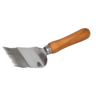 včelařská vidlička, odvíčkování, dřevěná rukojeť, vytáčení medu