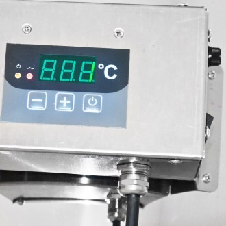 Stáčecí dekrystalizační nádoba s ohřevem Mellarius MaxiLine 230 V - 185 litrů / 260 kg, dekrystalizace medu, stáčení medu, nerezová nádoba