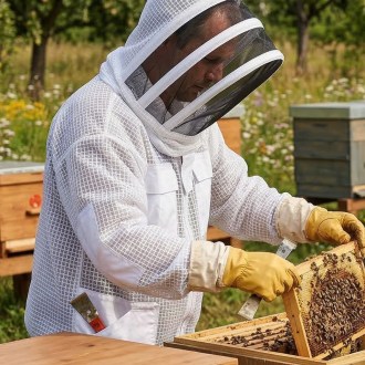 profi bunda včelařská s kuklou vel: s-xxl, včelařská bunda, ochranné oblečení, včelařské potřeby
