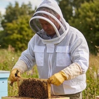 profi bunda včelařská s kuklou vel: s-xxl, včelařská bunda, ochranné oblečení, včelařské potřeby
