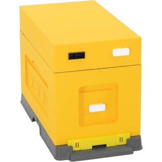 Plemenáč polystyrenový 39x24 6 rámků žlutý, polystyrenový plemenáč, rámky 39x24, chov matek, oddělky, žluté provedení