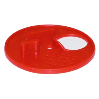 česnový uzávěr, otočné nastavení, větrání, mřížka, uzavření česna, červený plast