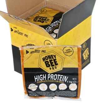 homogenní cukrové těsto, Apimana High Protein, 1 kg, snadné krmení, včelí úl