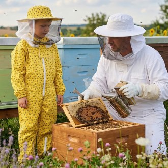 Dětská včelařská kombinéza Elegant Bee vel.: S-XL, včelařské potřeby, kvalitní provedení, praktické použití