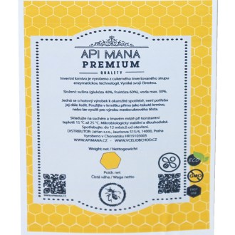 Invert APIMANA - 1 kg (34 Kč/kg) - OSOBNÍ ODBĚR, krmivo pro včely, krmení včel, fotografie produktu