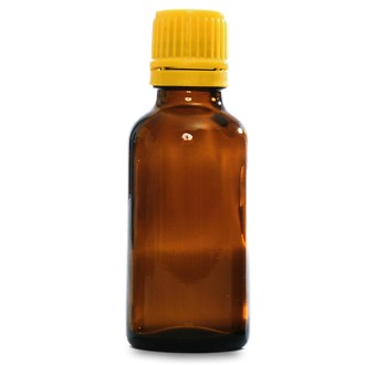 Hnědá skleněná lahvička 30 ml s kapátkem, včelařské potřeby, včelařství