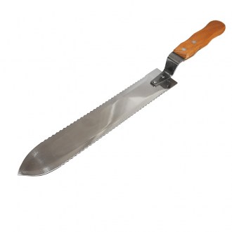Nůž na odvíčkování - zubatý - nerez - 28 cm