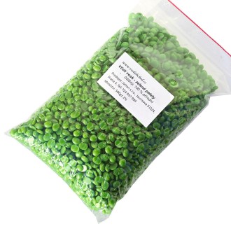 Včelí vosk - zelené pelety - 500 g, včelí vosk, voskové pelety, výroba svíček, dekorace, včelařské potřeby