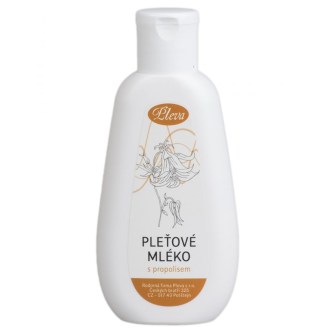 pleťové mléko s propolisem, propolis, čištění pleti, hydratace, Pleva