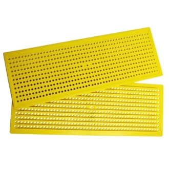Pylochytová mřížka široká 408x148 mm, průměr otvoru 4,8 mm, včelařské potřeby, vybavení úlu, fotografie produktu