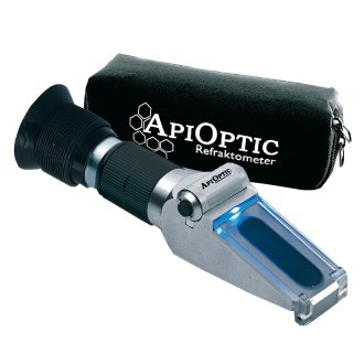refraktometr ApiOptik, měření medu, LED osvětlení, obsah vody, cukr
