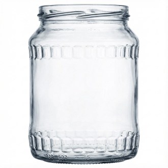 sklenice Facette, 720 ml, sklenice na med, obal na med, čiré sklo