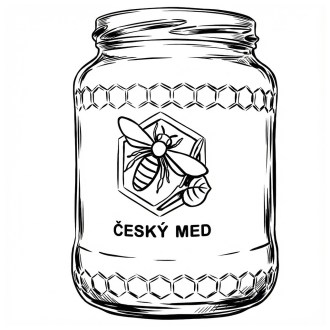 Sklenice MED 770 ml/1kg medu