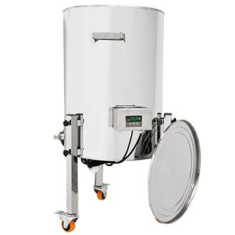 Stáčecí dekrystalizační nádoba s ohřevem Mellarius MaxiLine 230 V - 104 litrů / 140 kg, dekrystalizace medu, stáčení medu, nerezová nádoba