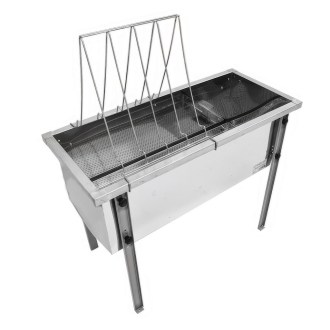 stůl na odvíčkování lysoň optima - nerez vana - p 75 cm 39 x 24, včelařské potřeby, kvalitní provedení