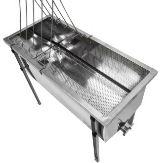 stůl na odvíčkování lysoň optima - nerez vana - p 75 cm 39 x 24, včelařské potřeby, kvalitní provedení