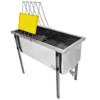 stůl na odvíčkování lysoň optima - nerez vana - p 75 cm 39 x 24, včelařské potřeby, kvalitní provedení