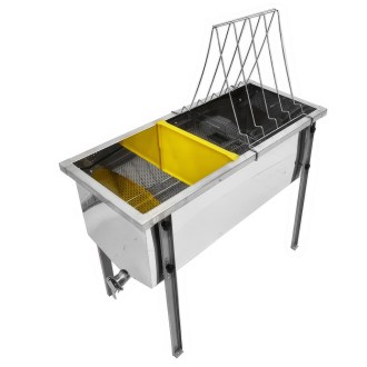 stůl na odvíčkování lysoň optima - nerez vana - p 75 cm 39 x 24, včelařské potřeby, kvalitní provedení