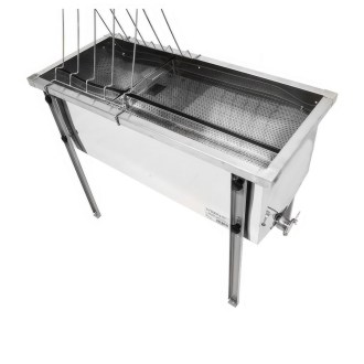 stůl na odvíčkování lysoň optima - nerez vana - p 75 cm 39 x 24, včelařské potřeby, kvalitní provedení