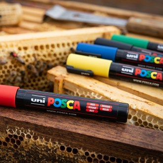 popisovač Uni POSCA, hrot, značení matek, včelařské vybavení