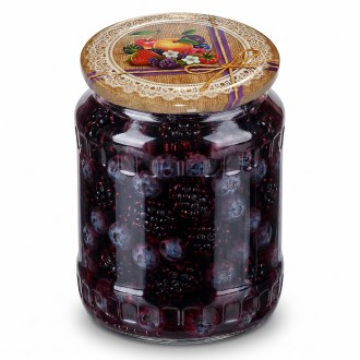 Víčko TO 82 Fruit 4, 700 ks, dekorativní víčko, zavařování, sklenice, včelařské potřeby