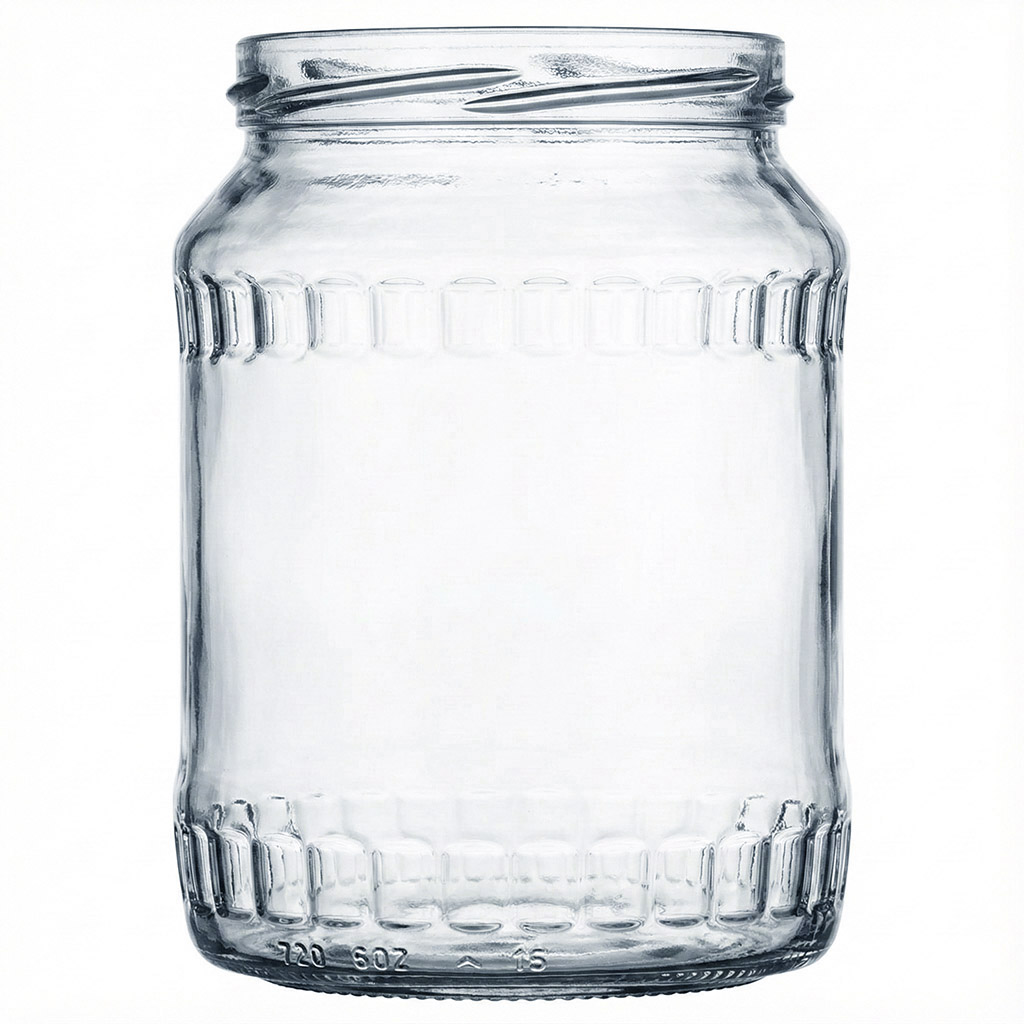 sklenice Facette, 720 ml, sklenice na med, obal na med, čiré sklo
