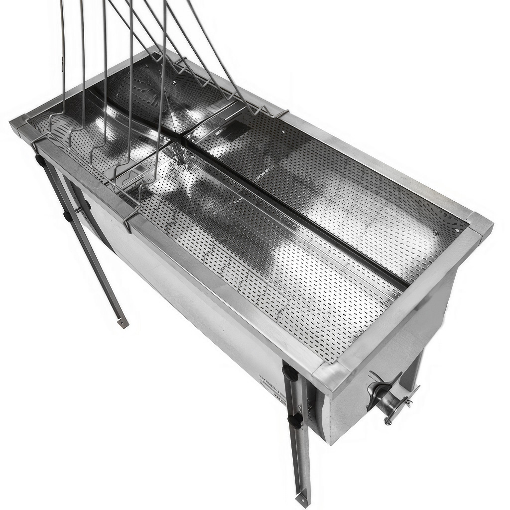 stůl na odvíčkování lysoň optima - nerez vana - p 75 cm 39 x 24, včelařské potřeby, kvalitní provedení